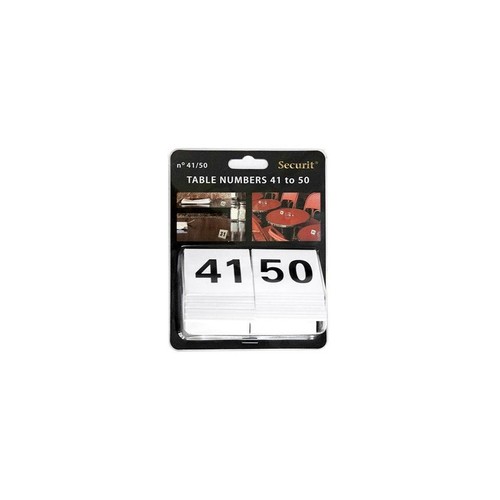Lot De 10 Numéros De Table 1 à 10 – Empilables En Acrylique Blanc, Parfait Pour Restaurants, Bars, Mariages Et Événements