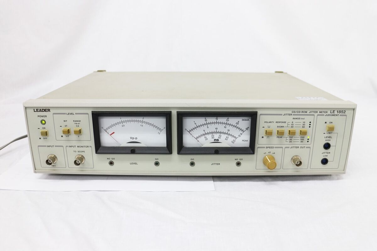 LEADER LE1852 CD/CD-ROM JITTER METER | eBay LEADER LE1852 CD/CD-ROM JITTER METER | eBay