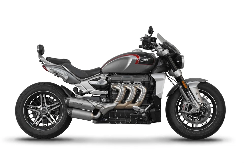 Silenciador de escape titanio HP8 TRIUMPH ROCKET 3 GT 2019-2024 Foto 4 de 4