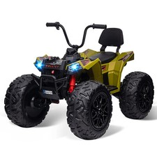 24V Kids ATV Ride on Car 4WD Quad Electric Vehicle w/EVA Tire Accelerator Handle