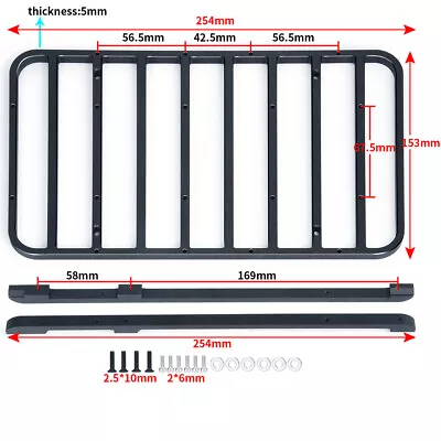 Kopen Metal Roof Rack Luggage Carrier For 1/10 RC Axial SCX10 TRX4 Bronco