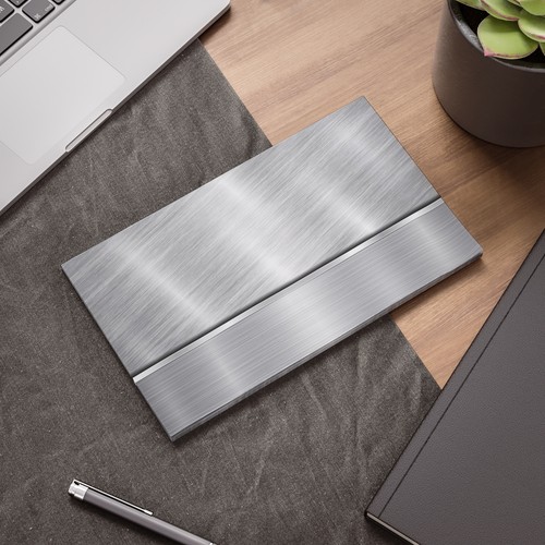 Elegante Blocco Appunti Post-it® in Metallo, Forniture Moderne per Ufficio, Scrivania in Acciaio - Foto 3 di 3