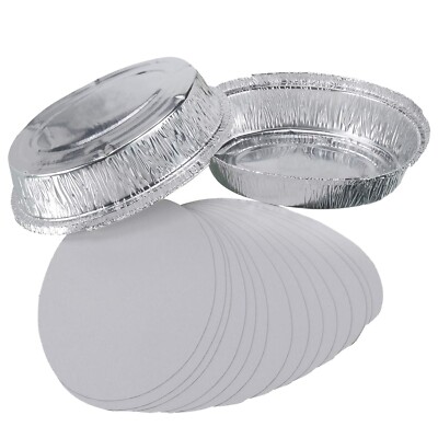50 x Oval Pie Foil Dishes 600 ML Aluminium Containers Tin Tray
