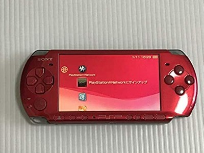 SONY PSP Playstation Portable Radiant Red PSP - 3000 RR Cable Console