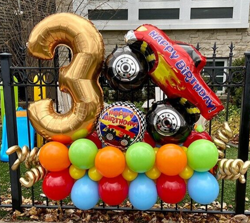 Monster Truck Foil Balloon 74cm Monster Car Racing Helium Decoration - Picture 3 of 6