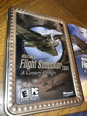 Microsoft Flight Simulator 2004: A Century of Flight TIN PC 2003 X4 Disc Set sehr guter Zustand