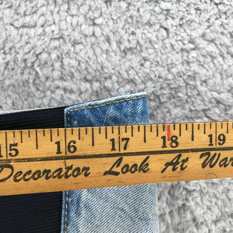 Ingrid & Isabel Maternity Cut Off Midi Shorts Womens 4 Blue Denim Low Rise NWT - Image 4 of 4