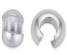 925 Sterling Silver CRIMP COVER beads 3mm, 4mm - jewellery making finding
