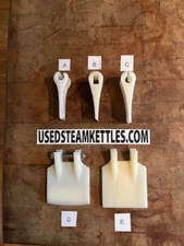 STEAM KETTLE SCRAPER, "HAMILTON" STYLE POLY RECTANGULAR HOLE  !