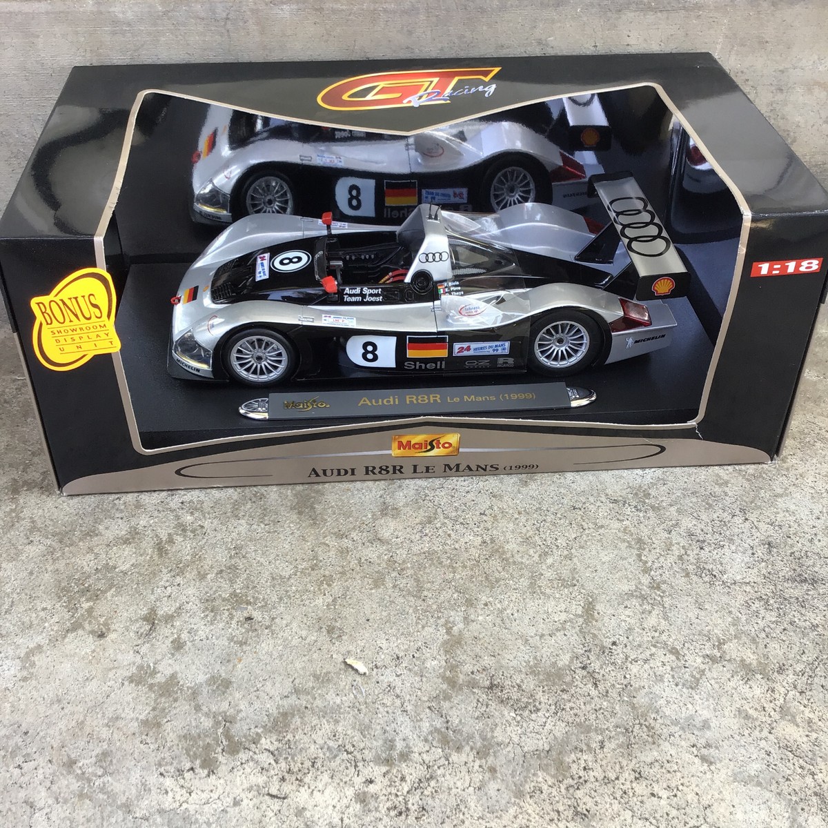 1:18 1999 AUDI R8R Le MANS #8 TEAM JOEST RACER DIECAST MODEL CAR