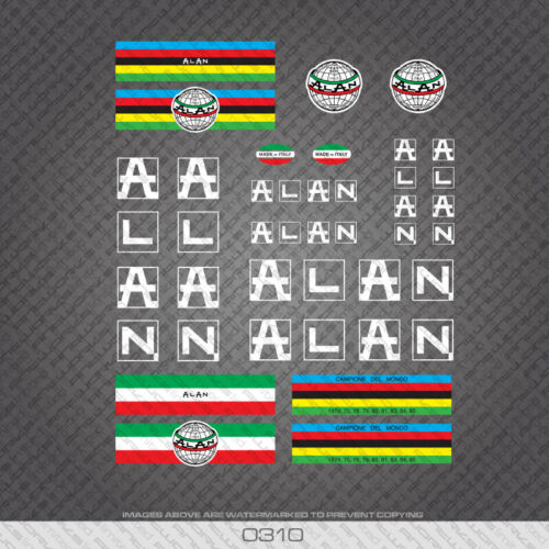 0310 Alan Bicycle Stickers - Decals - Transfers - Afbeelding 1 van 1