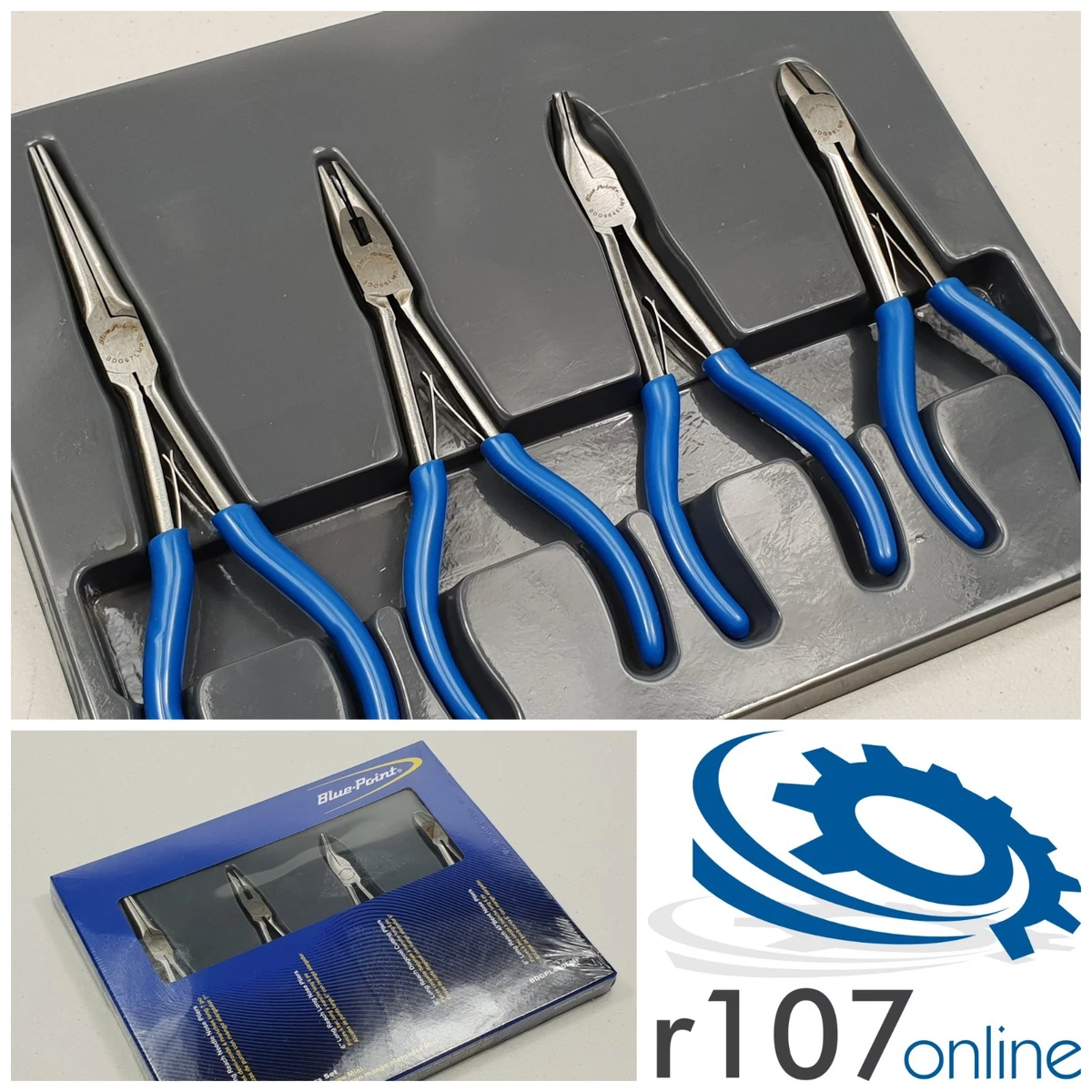 Blue Point 4pc Long Reach Mini Pliers Set - As sold by Snap On.