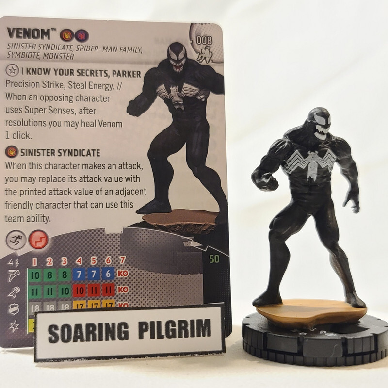 アメコミ MARVEL REAL ACTION HEROES VENOM Marvel Heroclix VENOM - 008 COMMON Spider-Man Beyond Amazing