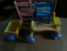elc wooden bunny trike
