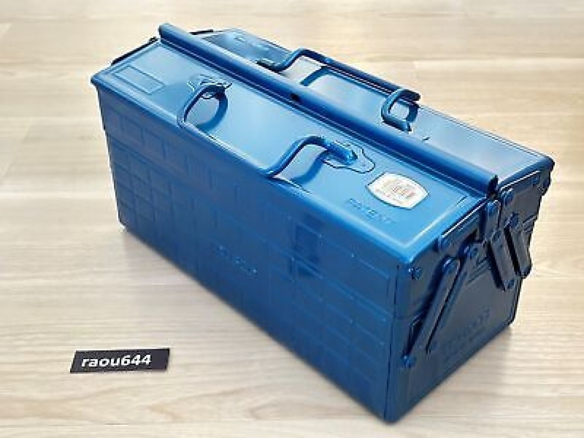 TRUSCO ST-350-B 2-stage tool box 350X160X215 Blue from Japan TRUSCO ST-350-B 2-stage tool box 350X160X215 Blue from Japan
