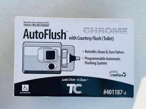 NEW Rubbermaid Commercial TC 401187A Auto Flush Toilet Flushing System - Chrome 
