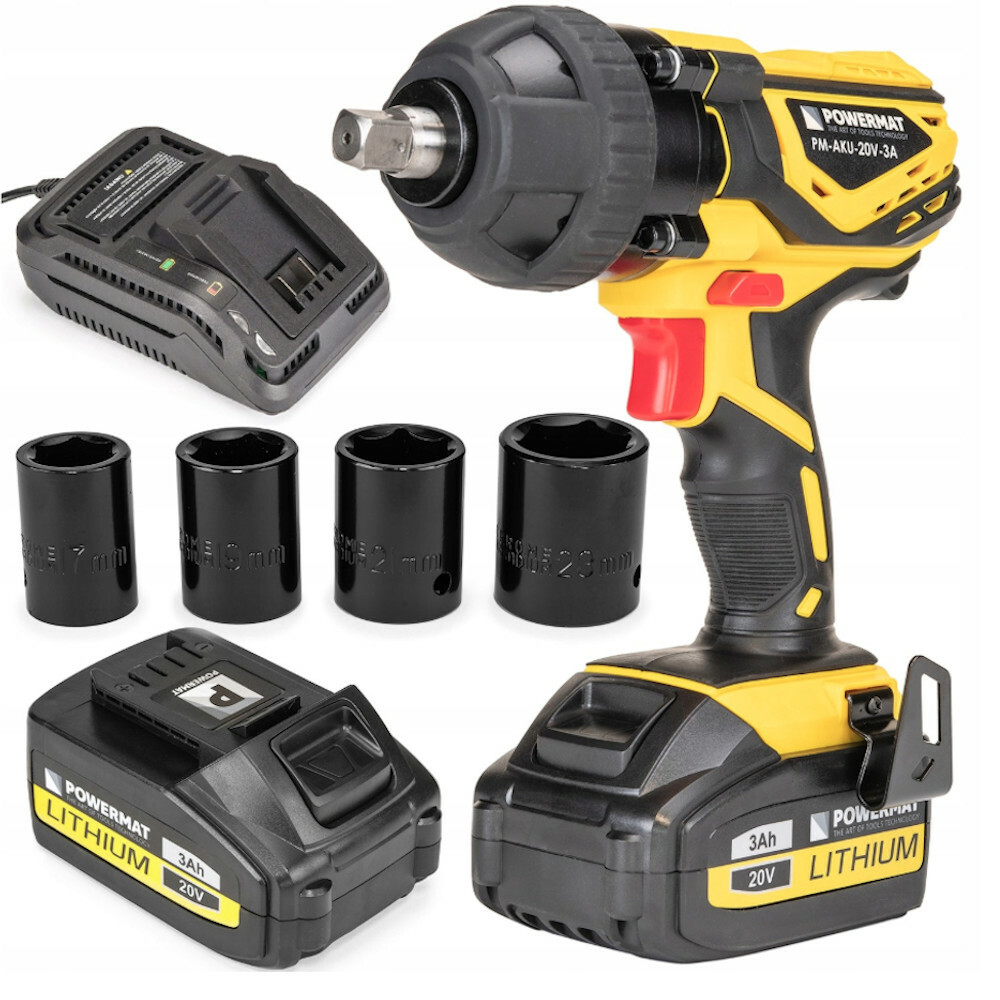 CORDLESS 2200RPM IMPACT WRENCH 450 Nm 3Ah 20V / HARD CASE + ACCESSORIES