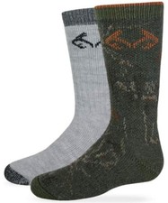 Realtree Camo Boot Socks Boys youth size 12-3