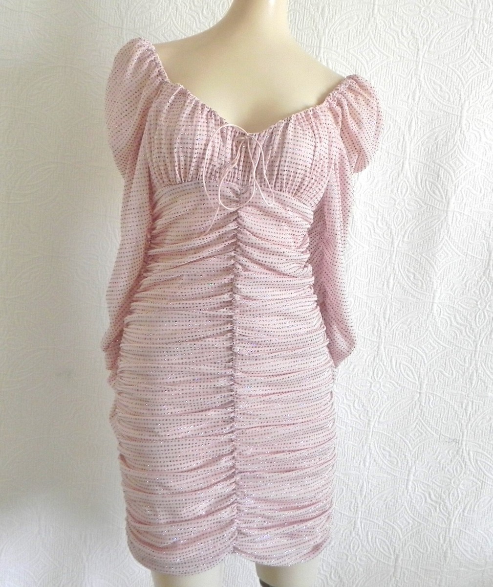for love and lemons bodycon dress For Love & Lemons Ruched Floral bodycon Dress pink + white