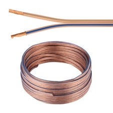 Speaker Wire Transparent Audio Cable 12/2 14/2 16/2 Car Home Stereo 100FT Lot