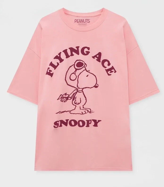 t shirt snoopy pull and bear