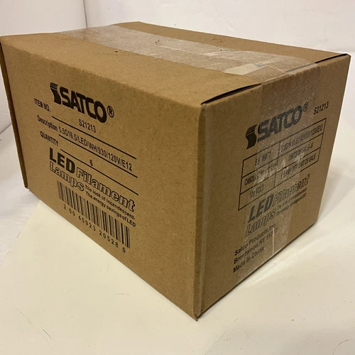 Satco S21213 5.5w G16.5 Globe LED 3000K Candelabra Base Dimmable 60w (Pack Of 6) - Picture 2 of 12