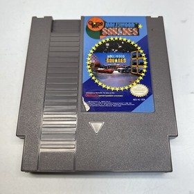  Hollywood Squares (Nintendo NES, 1989) Cart and Manual NICE Tested