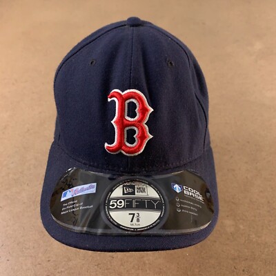 Boston Red Sox New Era 59Fifty Men's 7 3/8 Navy Cool Base On Field