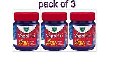 ㋡Vicks VapoRub Xtra Strong, 50 ml - PACK OF 3㋡
