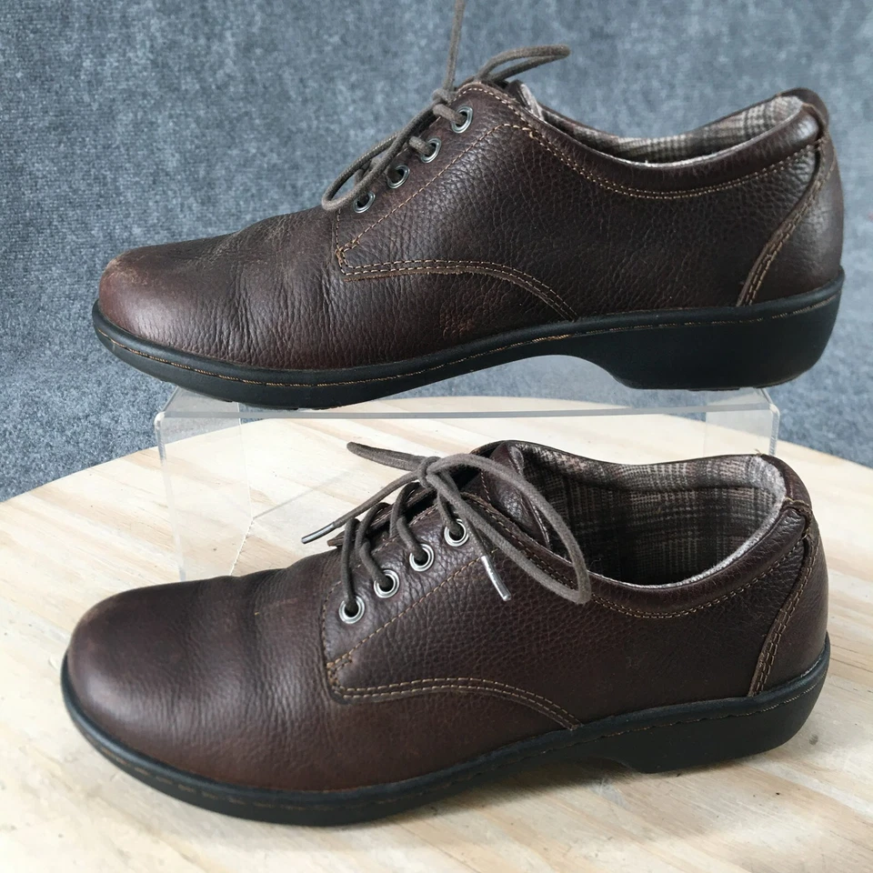 Eastland Zapatos Mujer 8.5 M Alexis Informales Oxford Cuero Marrón Punta Redonda Baja Foto 2 de 4