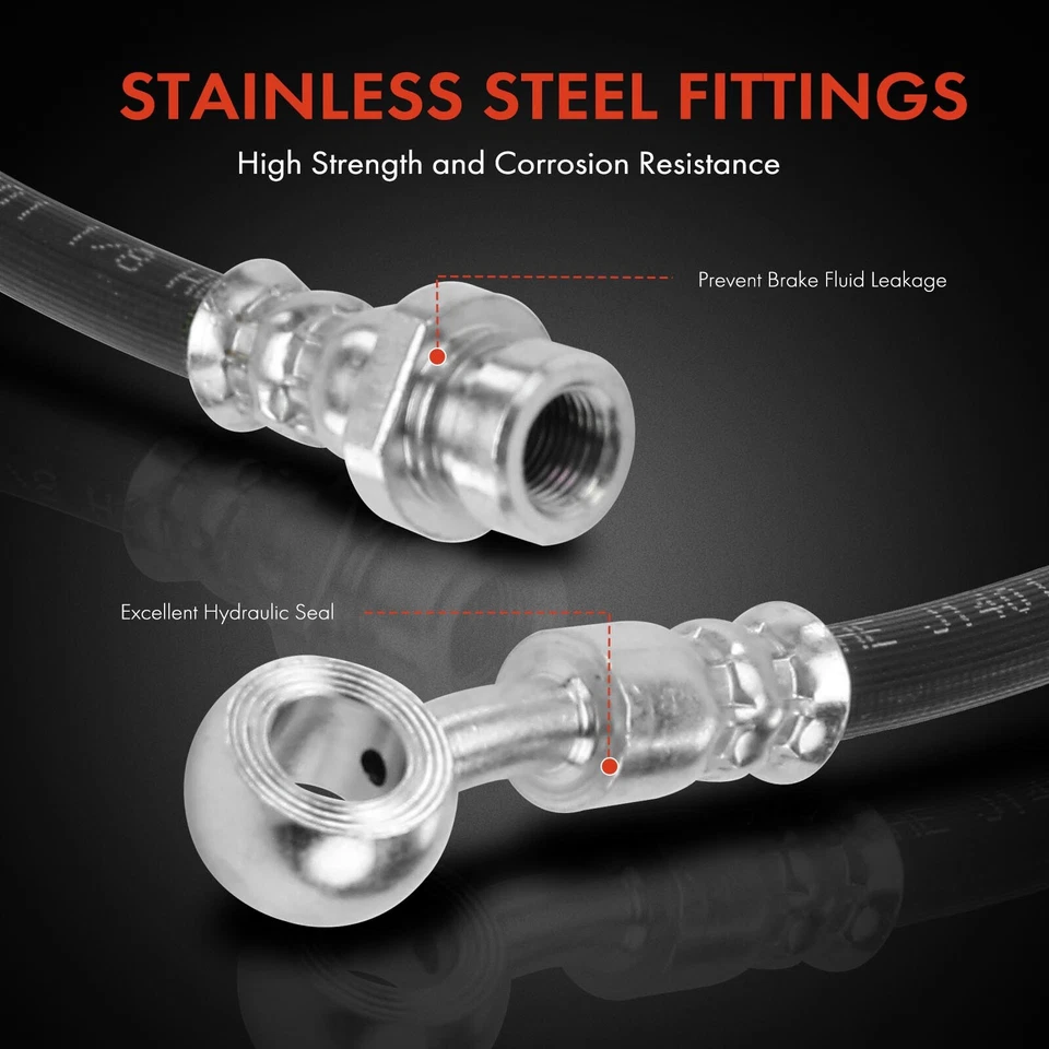 2x Manguera hidráulica de freno para Hyundai Tucson 2005-2009 Kia Sportage 2005-2010 trasera Foto 4 de 4