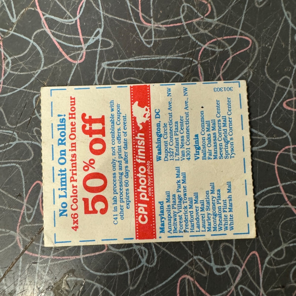 Metallica Ticket Stub March 9, 1989, Capital Center MD Washington