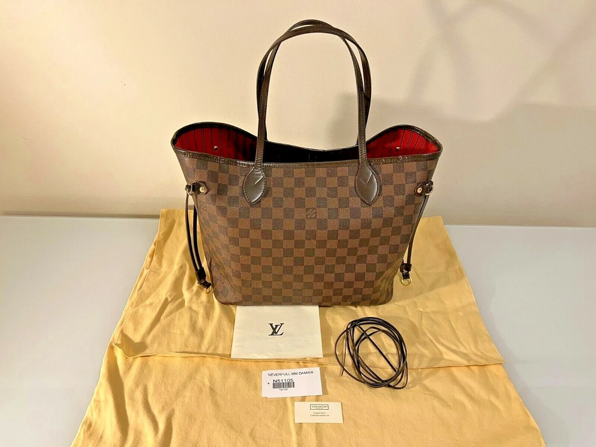 Authentic Louis Vuitton Neverfull MM Damier Azur