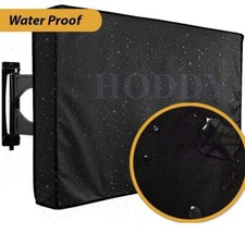 Outdoor TV Cover 19-58.5inch Dust Waterproof Weatherproof Moving Enclosure Black