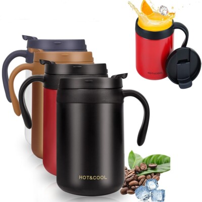 Stainless Steel Thermos Mug Tea Coffee Thermal Cup with Lid Insulated  Travel Mug UK