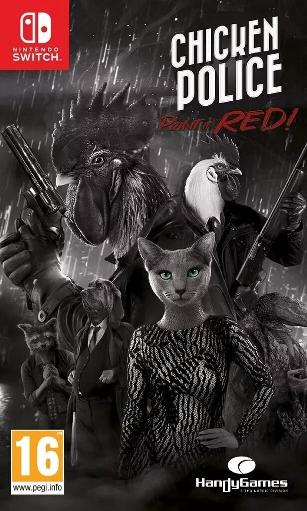 CHICKEN POLICE PAINT IT RED Nintendo Switch CARTRIDGE Version NEW