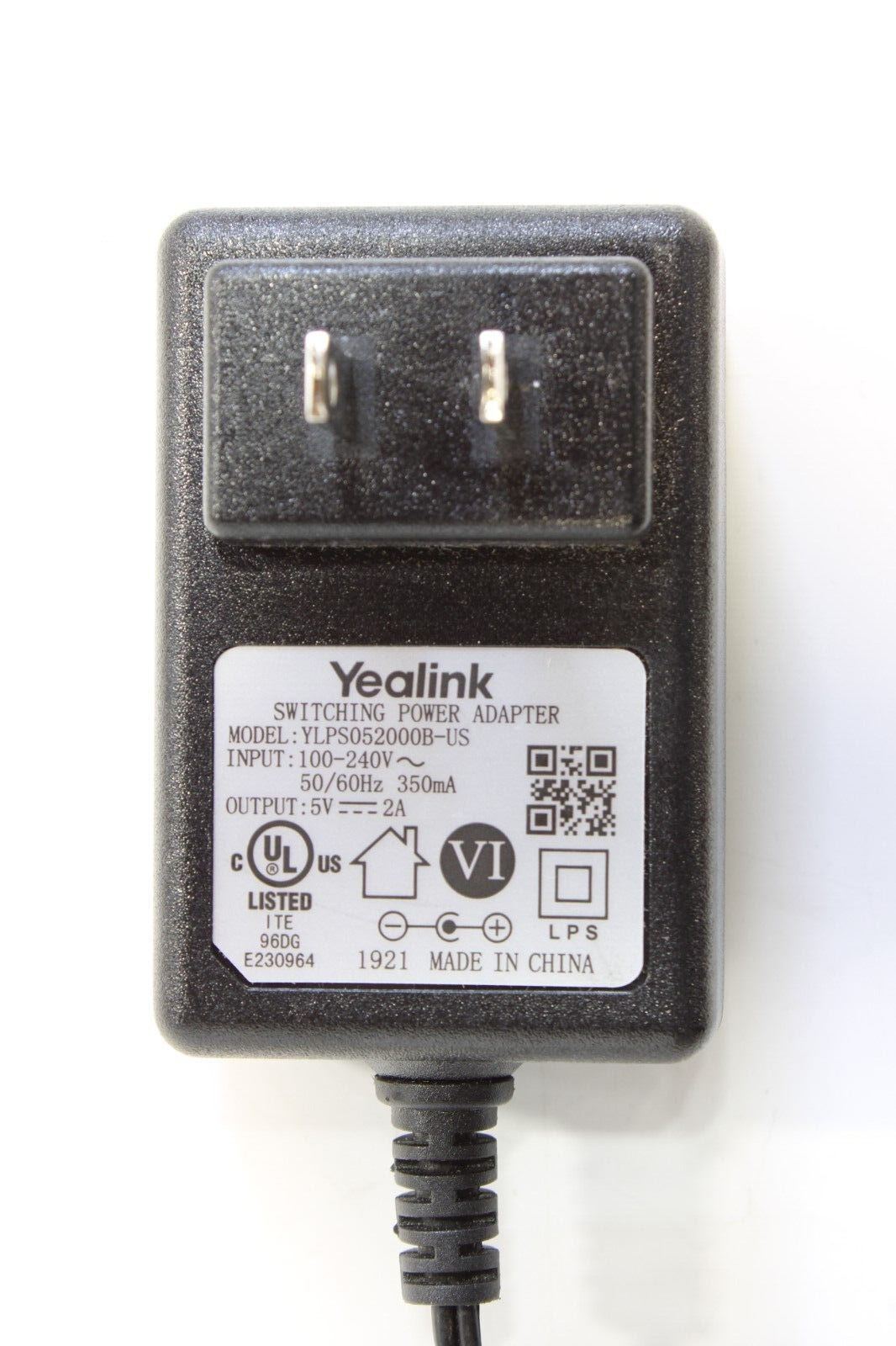 Yealink YLPS052000BUS 5V 2A Switching Power Supply AC Adapter T54W