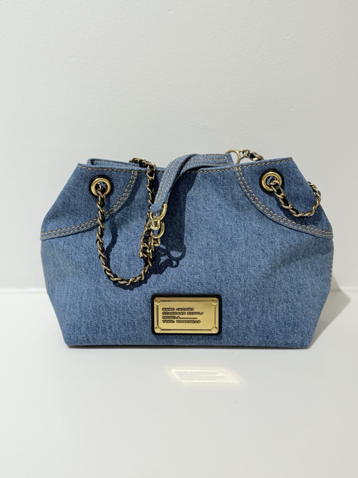 NWT Marc Jacobs Small Denim Plaza Shoulder Bag
