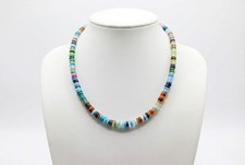 Natural Mix Gemstone Heishi Beads 5  6mm 16 Inch Strand Multi Stone Spacer Loose