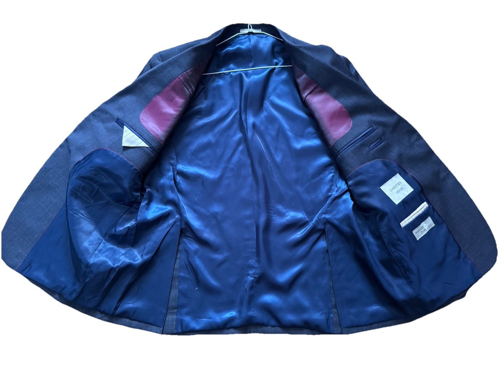 CHESTER BARRIE SMART HAZY BLUE TRAVEL PLUS BUSINESS/WORK JACKET UK 44's image 3