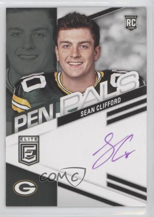 2023 Panini Donruss Elite Pen Pals Purple Ink Sean Clifford Rookie Auto RC