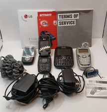 Vintage Cell Phone Lot   Samsung,LG flip,Kyocera  chargers  unused BlueTooth