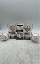 Rawlings White Authentic Signed Major League Baseball Ball Mixed Lot Of 8