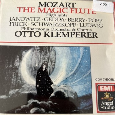 Mozart the Magic Flute Otto Klemperer - Audio CD By otto klemperer