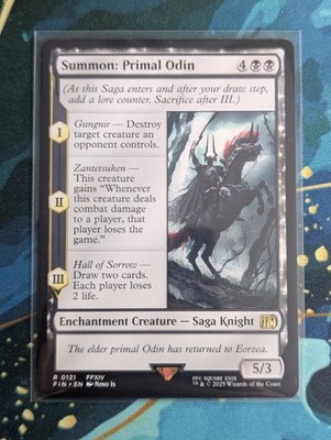 MTG Summon: Primal Odin - NM - FIN Final Fantasy
