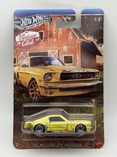 Hot Wheels Ford Mustang Silver Series Vintage Club 1968 Diecast Car 164 Yellow