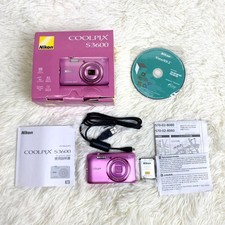 Nikon COOLPIX S3600 Pink Compact Digital Camera Excellent Condition