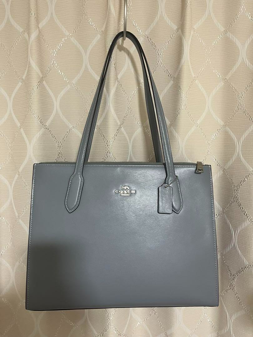 Coach Nina Carryall Tote CL398 in Silver Grey Like New