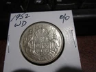 1952 WD - Canada - Silver 50 cent - Canadian half dollar