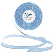 Ribbon 1/4 Inches 36 Yards Satin Roll Perfect for Art, Wedding, Light Blue